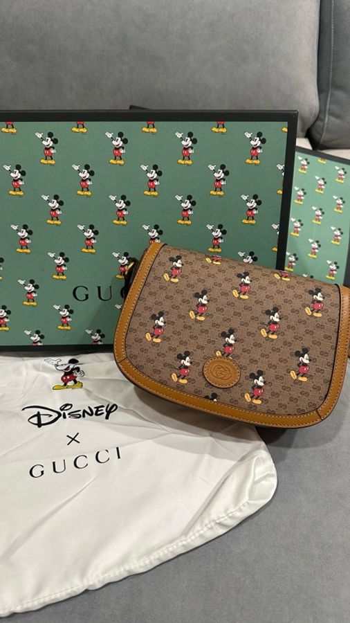 收藏品 gucci 迪士尼絕版聯名馬鞍包-28