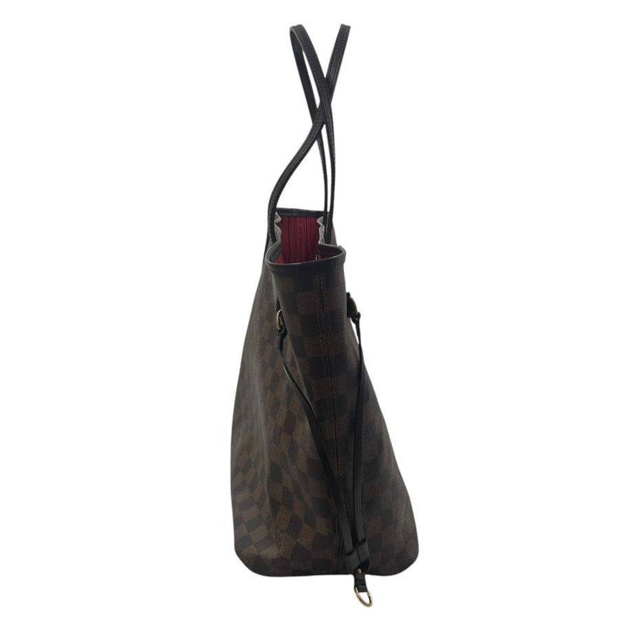 LOUIS VUITTON 路易威登 N51105 NEVERFULL MM M號托特包 PVC帆布 棋盤格 棕色 金釦-2