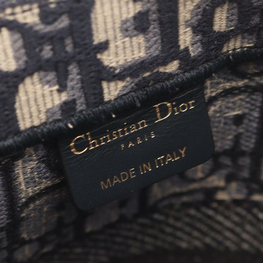 Christian Dior BOOK TOTE 中型手提包 M1296ZRIW_M828 帆布 米色 海軍藍 二手-3