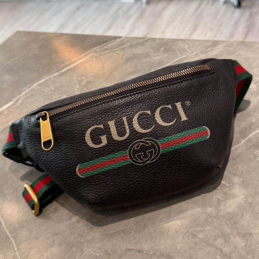 Gucci 腰包胸包 小號 黑色-0