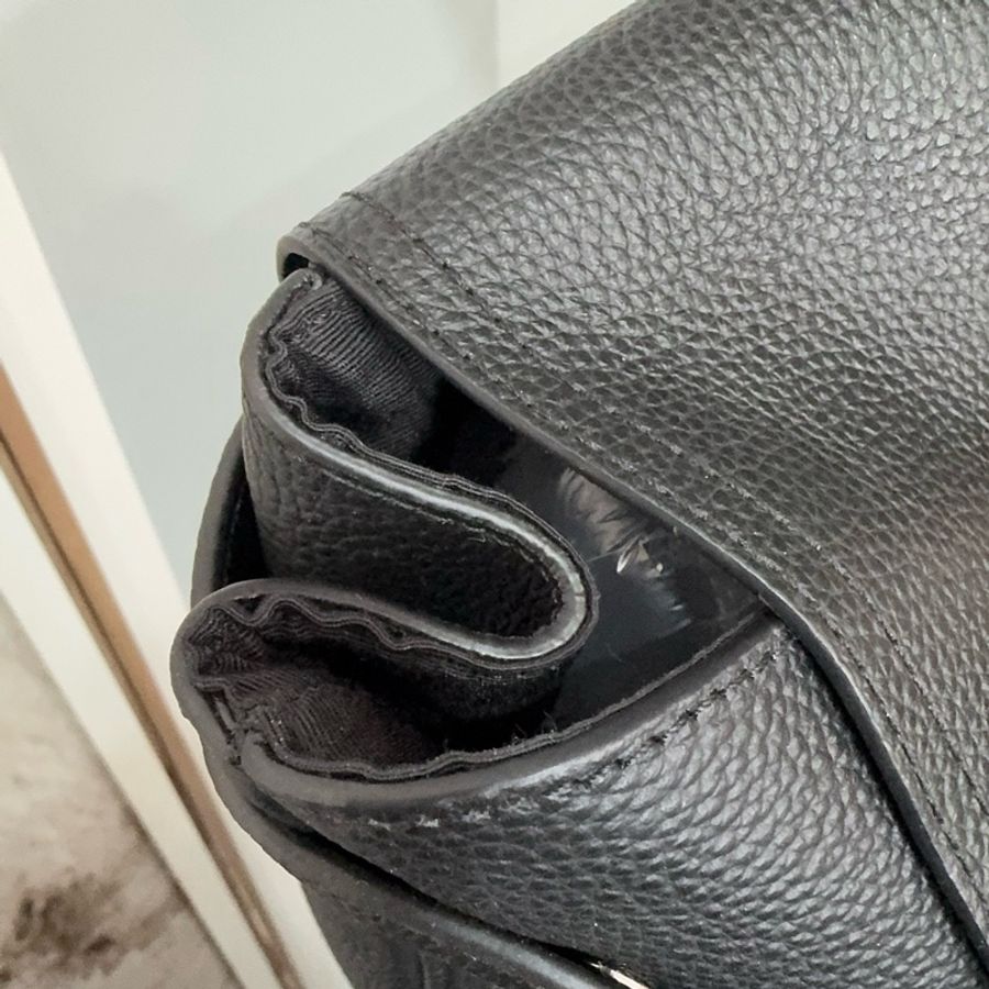 COACH 蔻馳Hudson Messenger 39鵝卵石皮革純色安全卡扣翻蓋單肩斜挎包手提包-3