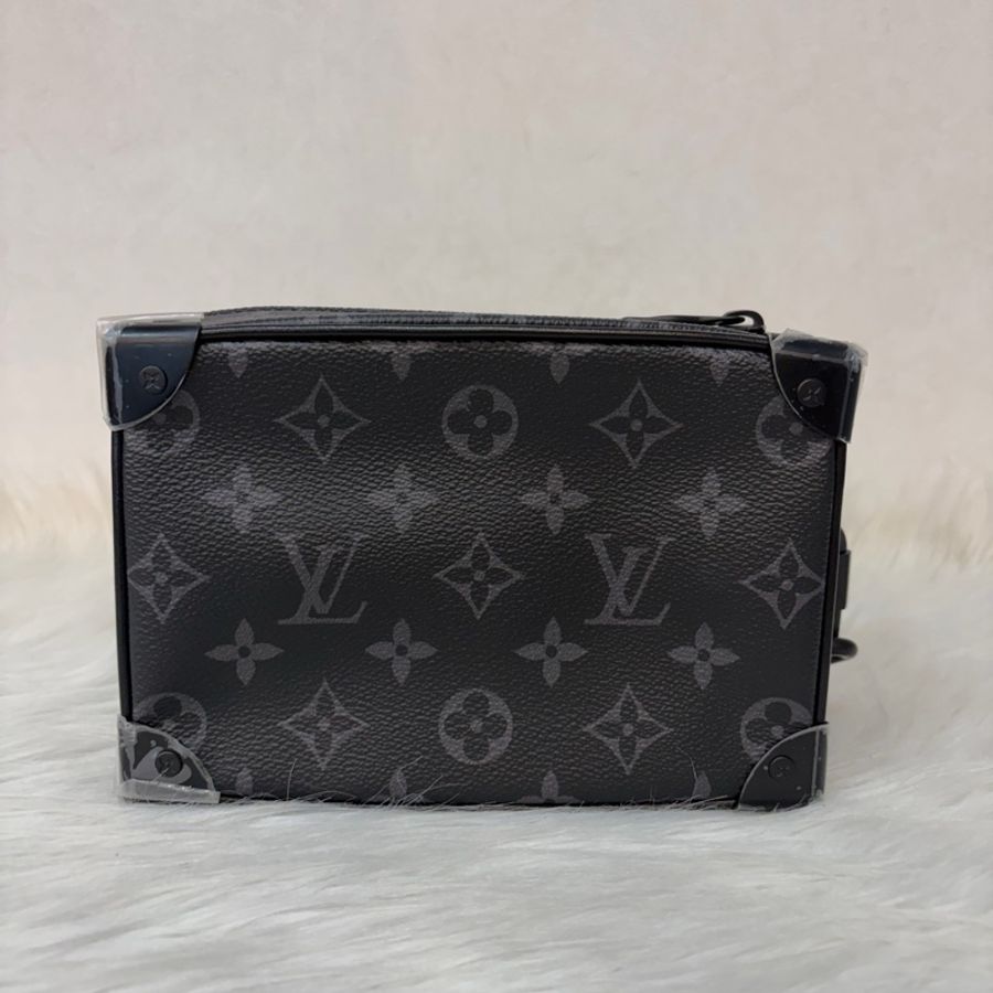 LV M44735 mini soft trunk 全黑 老花小箱包 肩背包 斜背包 側背包 男包-2