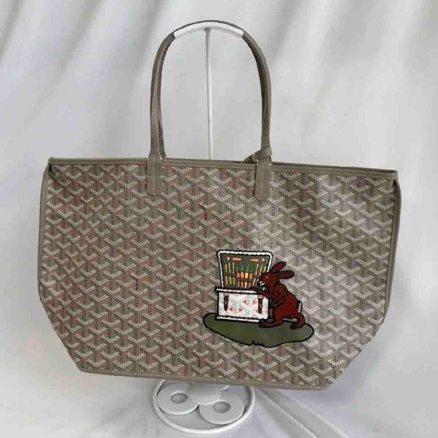 Goyard 限量兔子刺繡雙面托特包-10