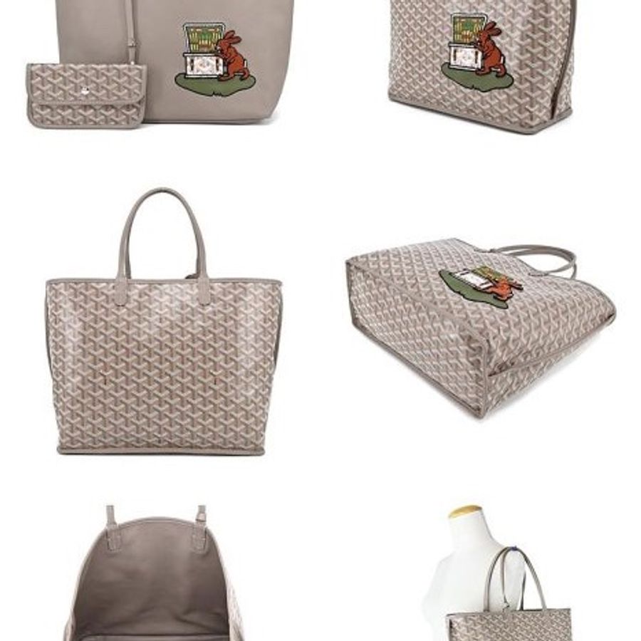 Goyard 限量兔子刺繡雙面托特包-18