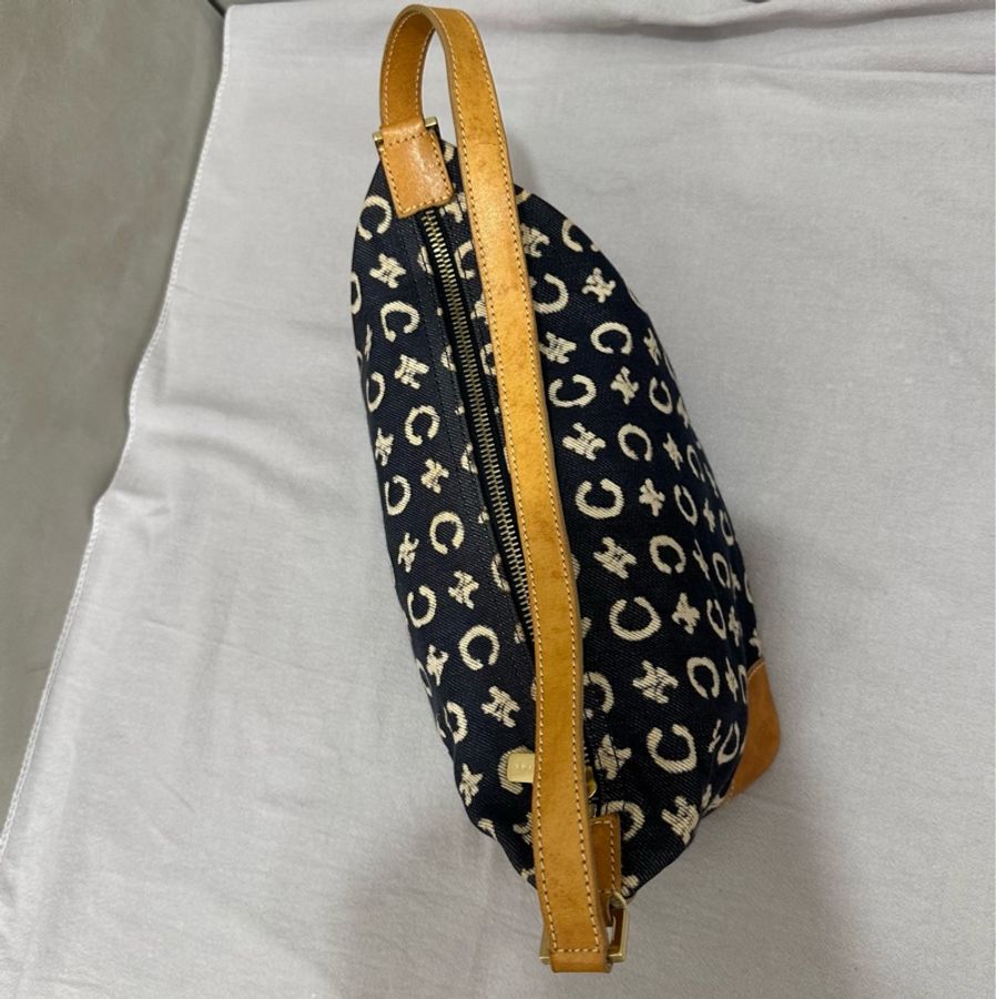 【赫蒂國際精品】 𝐂𝐞𝐥𝐢𝐧𝐞牛仔單肩腋下包 vintage 二手 中古-11