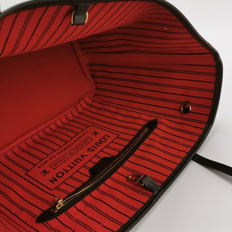 Louis Vuitton路易威登 Never full 中號 棋盤格 子母包 單肩包-4