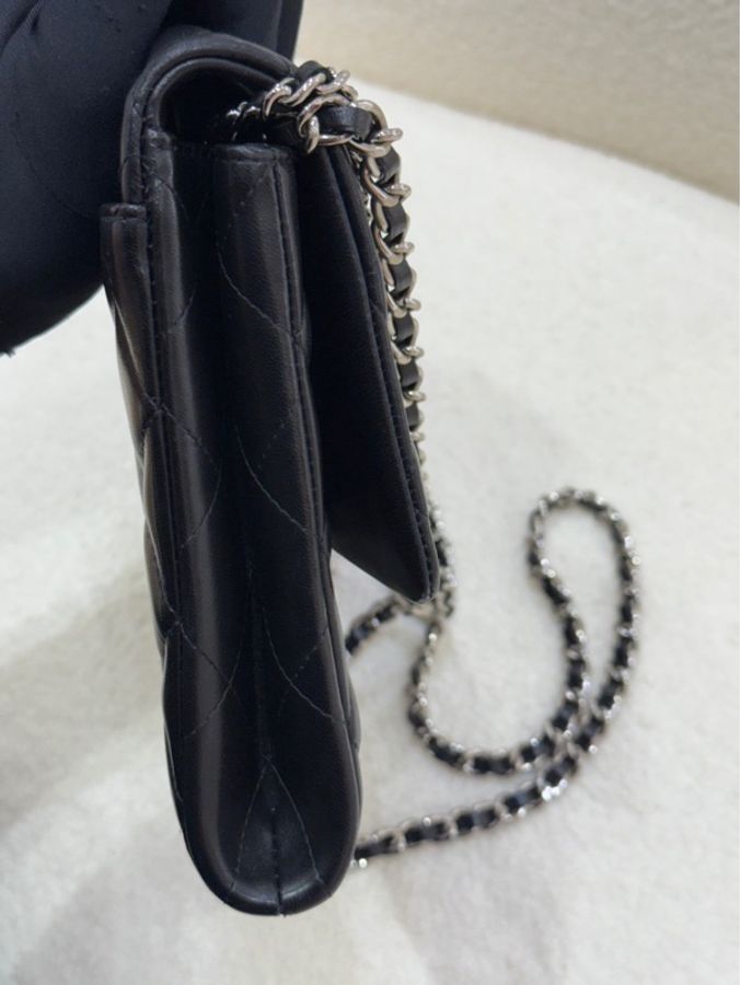 Chanel黑銀羊皮 timeless-2