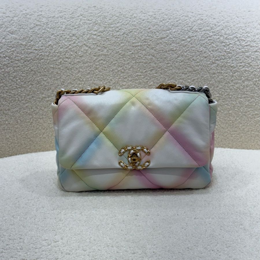 Chanel百彩羊皮19bag-0