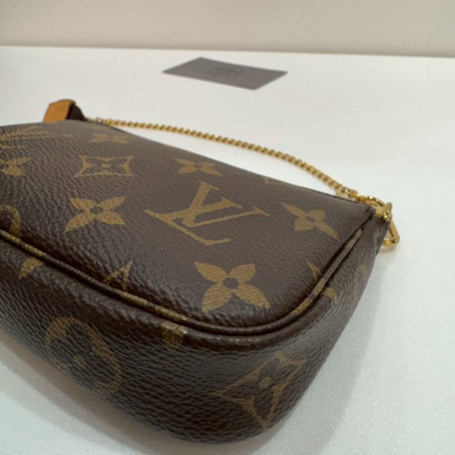 LV 斜背包/側背包/手提包/迷你麻將包 M58009 85成新-4