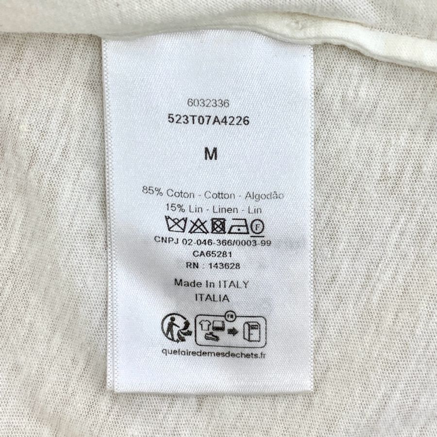 Dior 25款 白色圆领短袖T恤 M码-4