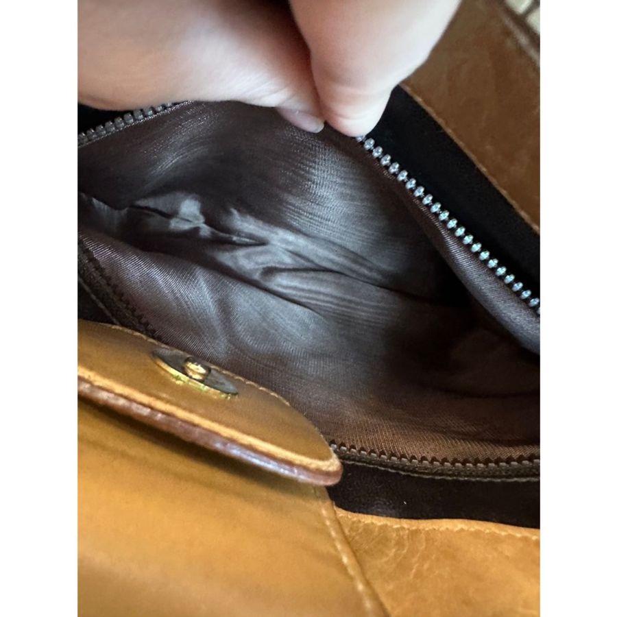 思琳CELINE 經典老花Macadam 經典凱旋門皮標斜背包 凱旋門米花圖騰-15