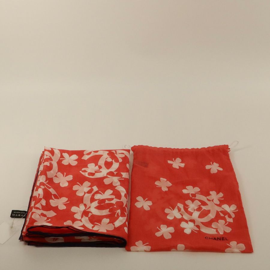 CHANEL 棉質Scarf 155x105cm圍巾-9