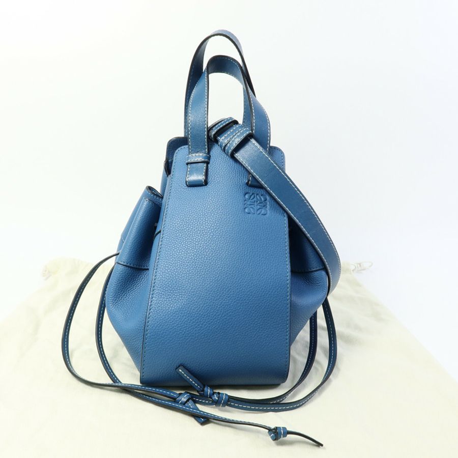 LOEWE 牛皮皮革Hammock Small手挽肩背兩用袋-8