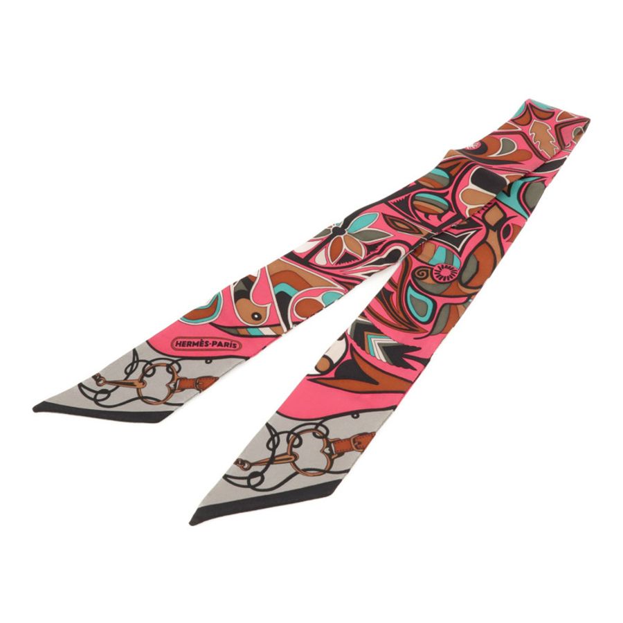 HERMES 絲質Twilly絲巾-1