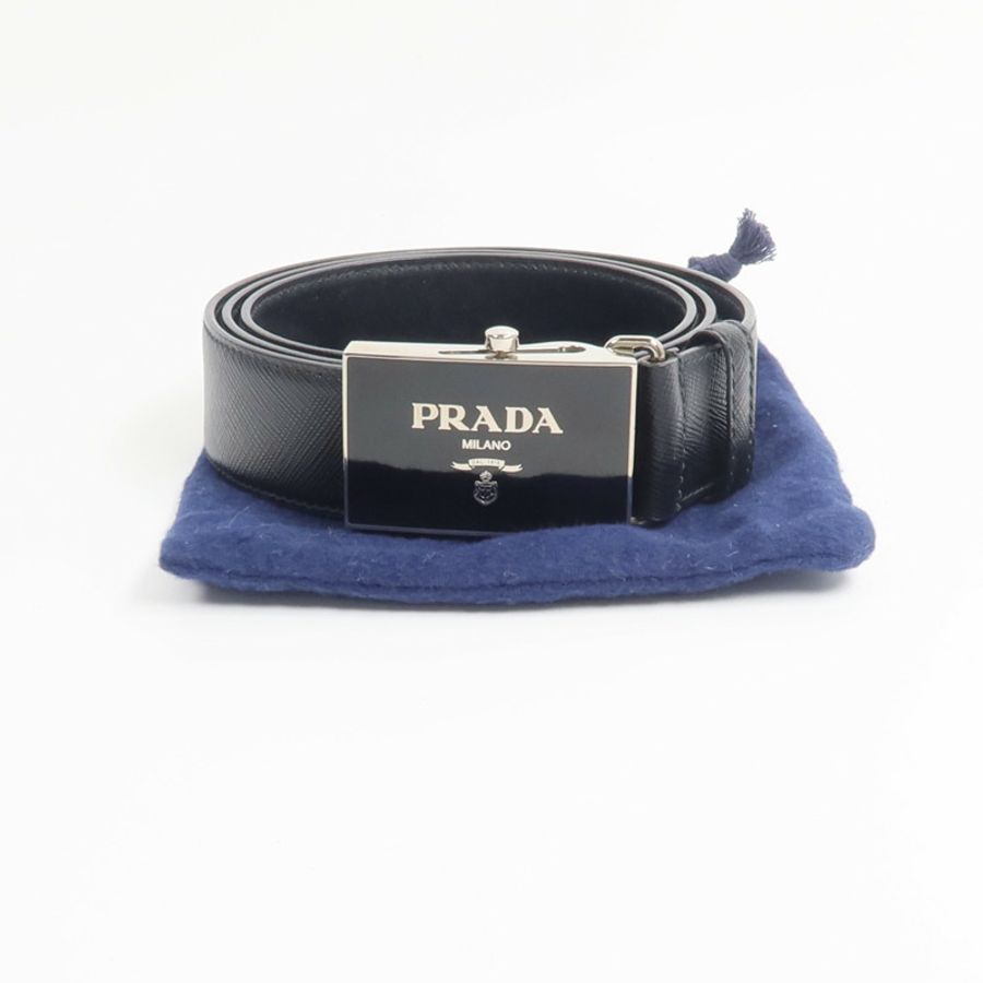 PRADA Saffiano皮革Belt皮帶-10