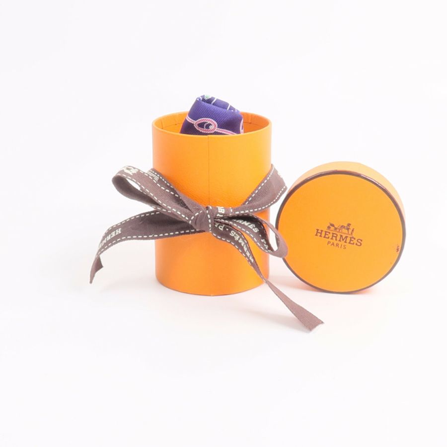 HERMES 絲質Twilly絲巾-8