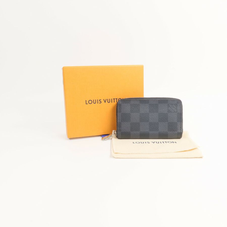 LOUIS VUITTON Damier Graphite Zippy Coin Purse零錢包-15