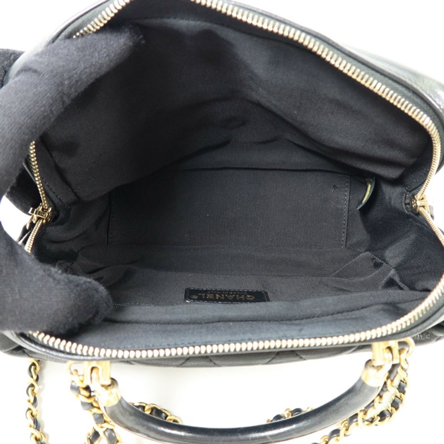 CHANEL 羊皮皮革Chain Shoulder With Handle鏈帶手挽肩背兩用袋-4