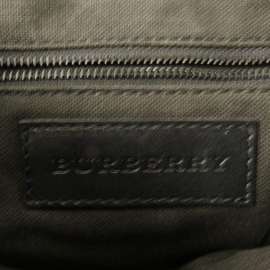 BURBERRY 塗層帆布Haymarket Check Messenger肩背袋-5