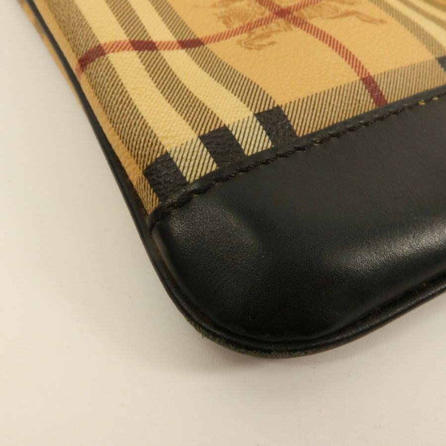 BURBERRY 塗層帆布Haymarket Check Messenger肩背袋-10