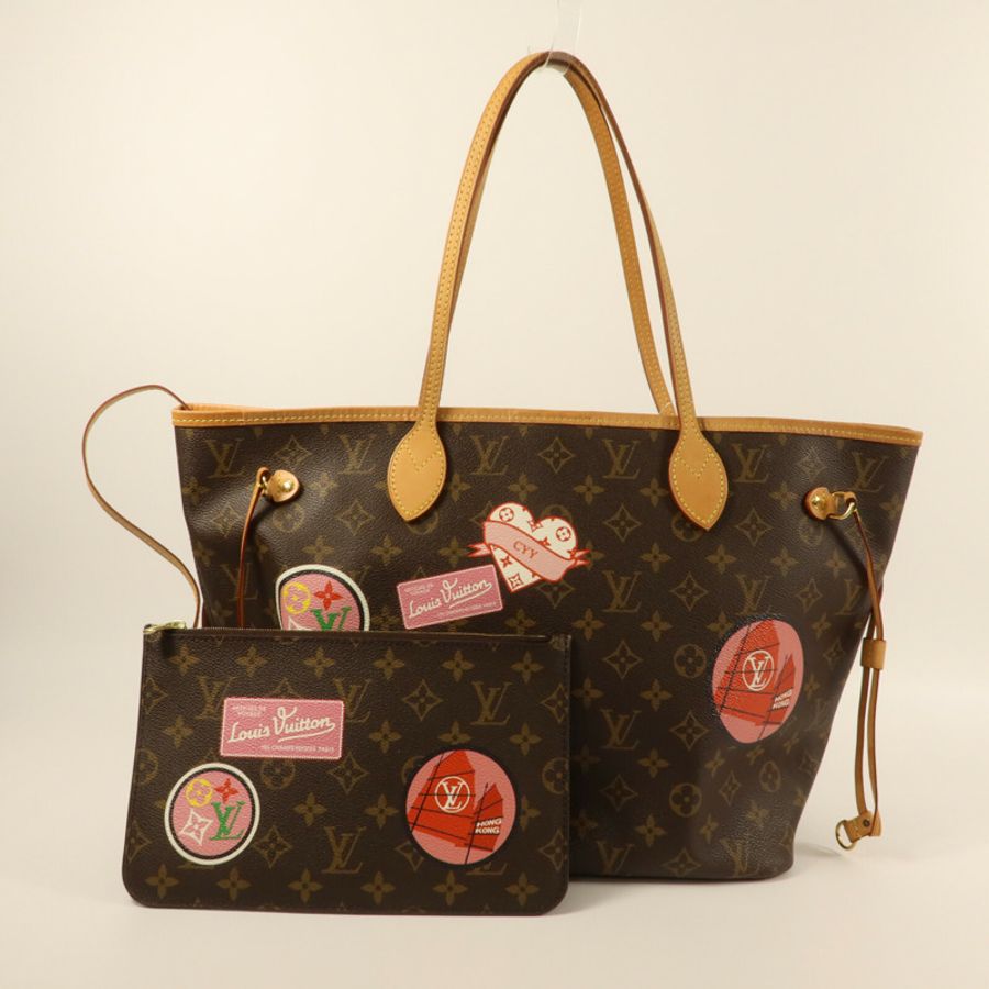 LOUIS VUITTON Monogram Neverfull MM手挽袋-9