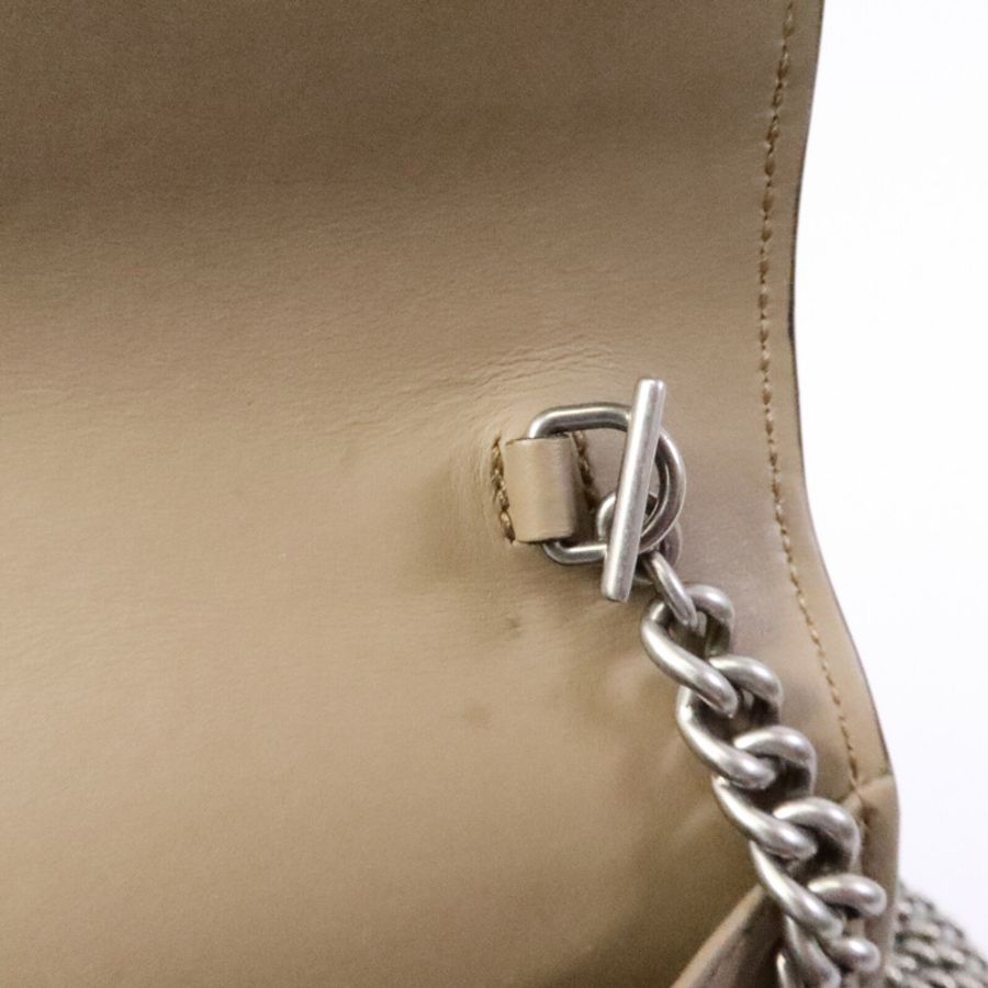 GUCCI 塗層帆布Dionysus Wallet On Chain鏈帶肩背袋-16