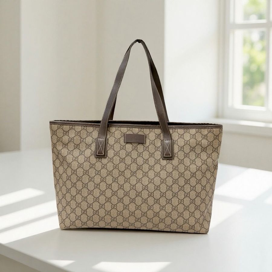 莉亞精品♡ Gucci 211137 老花托特包 二手-0