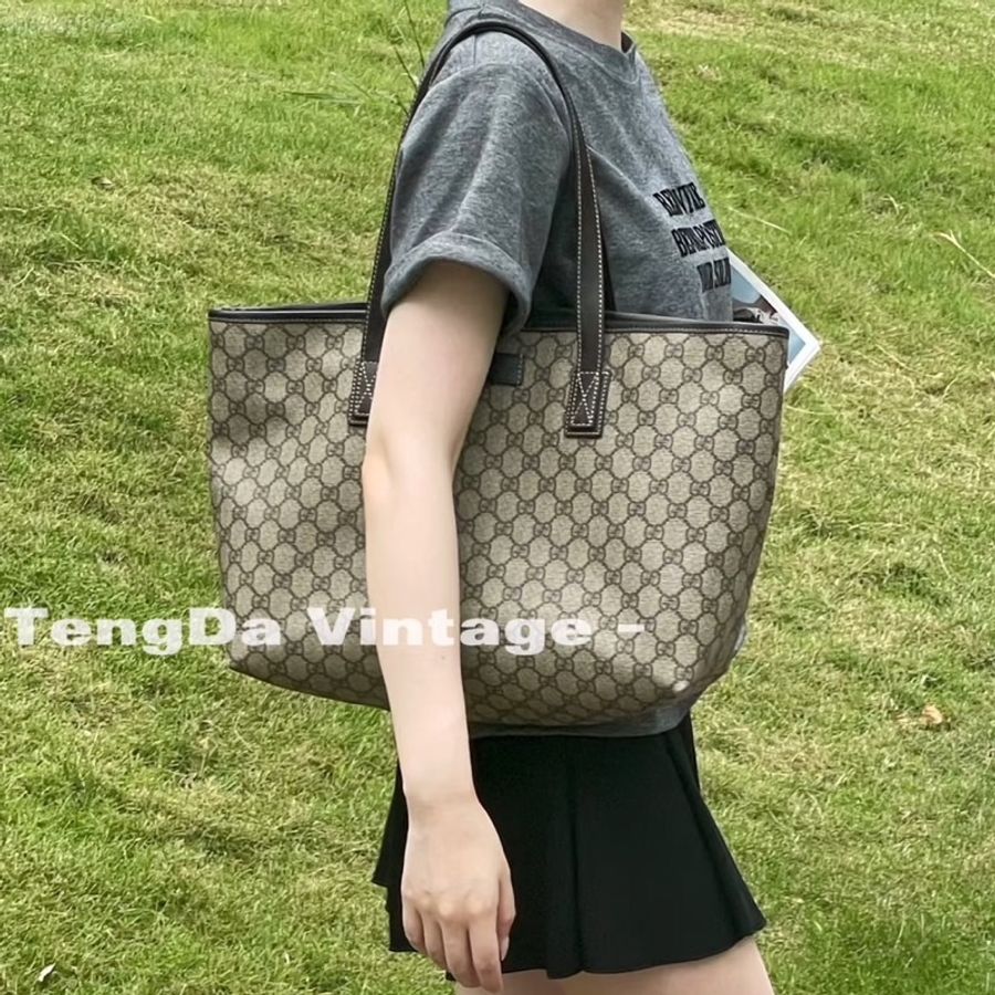莉亞精品♡ Gucci 211137 老花托特包 二手-1