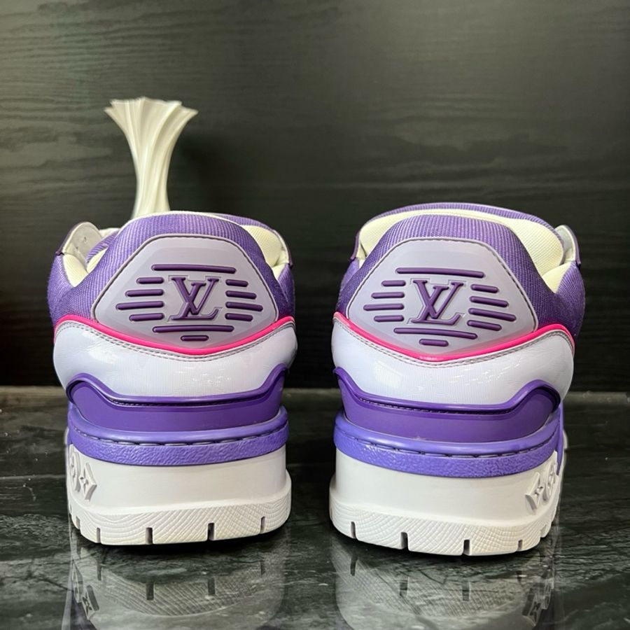 LV路易威登粉鐳射滿印TrainerMax休閒鞋 40.5碼 95新-3
