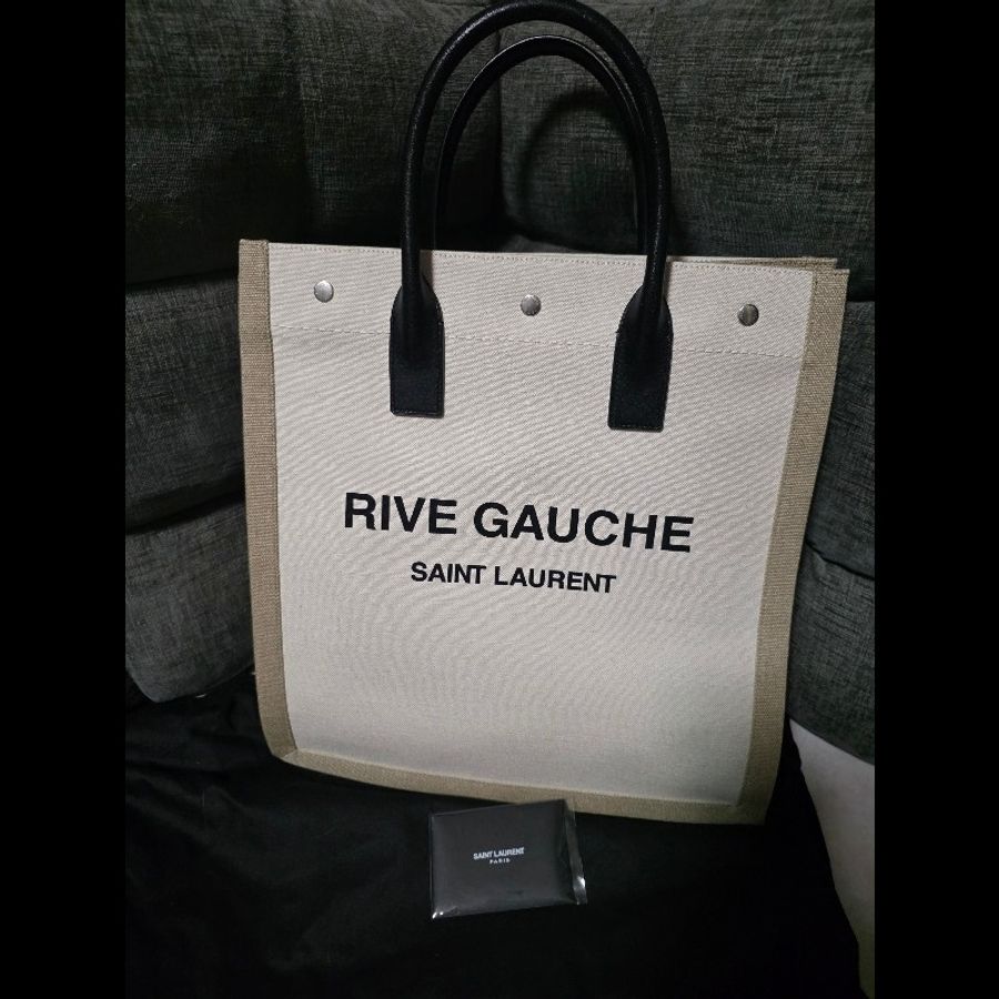 [全新] Saint Laurent YSL 帆布托特包 Rive Gauche-0