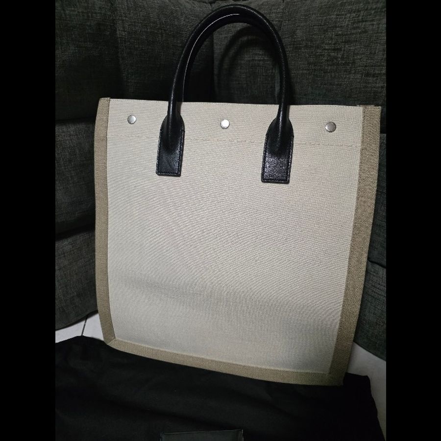 [全新] Saint Laurent YSL 帆布托特包 Rive Gauche-1