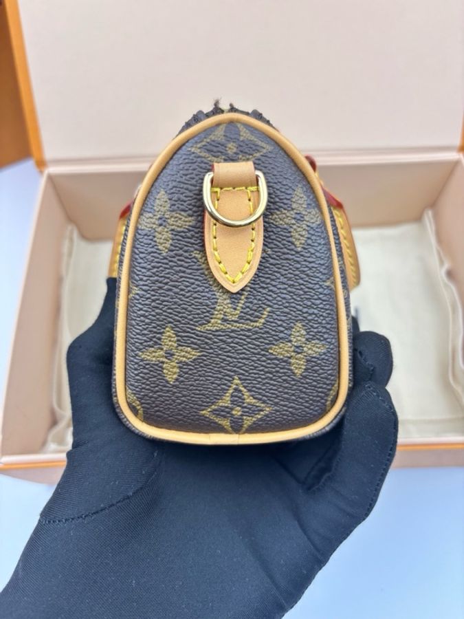 lv speedy nano lv 老花 經典 閒置無使用-2