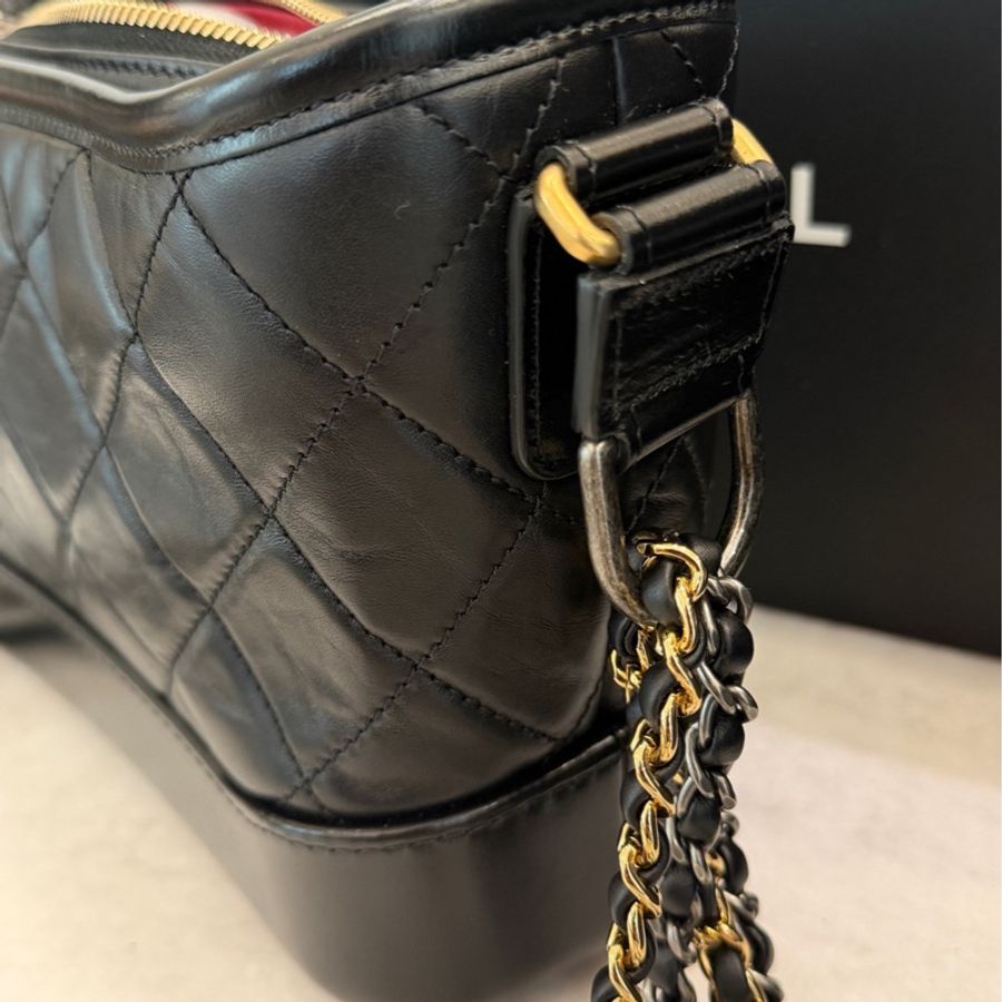 香奈兒/Chanel 黑金流浪鐳射28開,有卡,閒置新-3