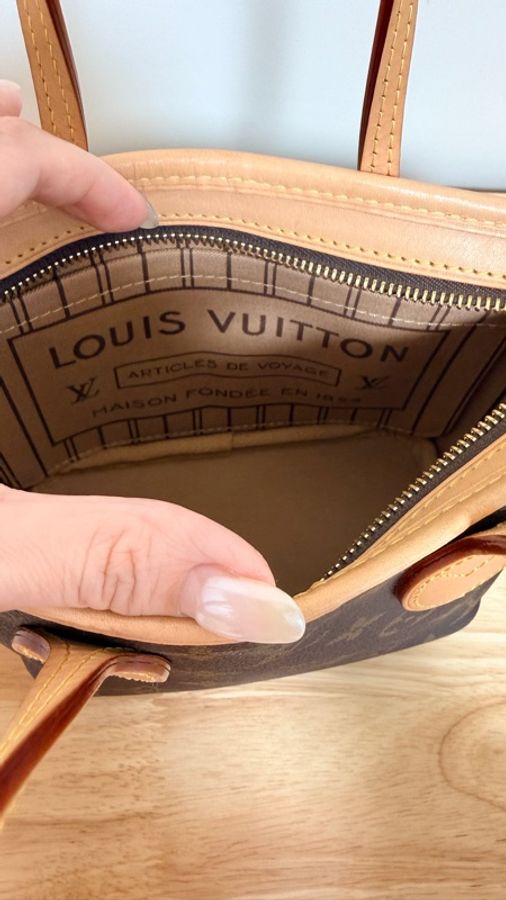 LV Neverfull bb 芯片款-8