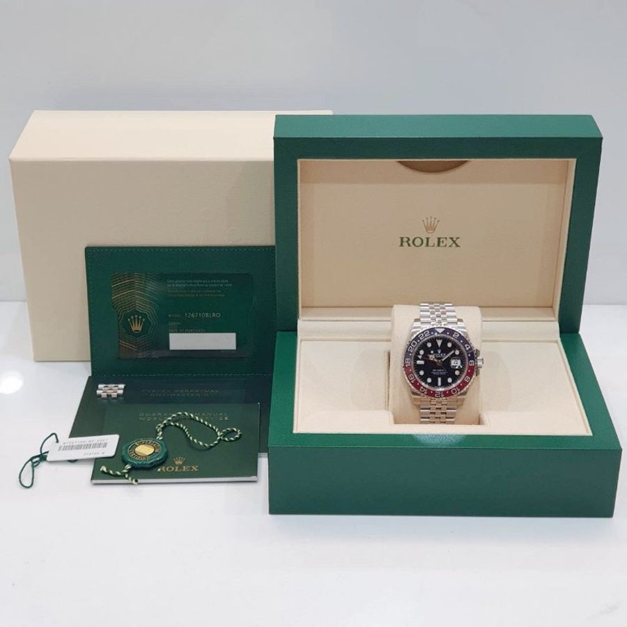 【大眾名錶】ROLEX 勞力士 126710BLRO GMT-Master ll 2021/04全配件 停產款百事圈 大眾名錶G324-9