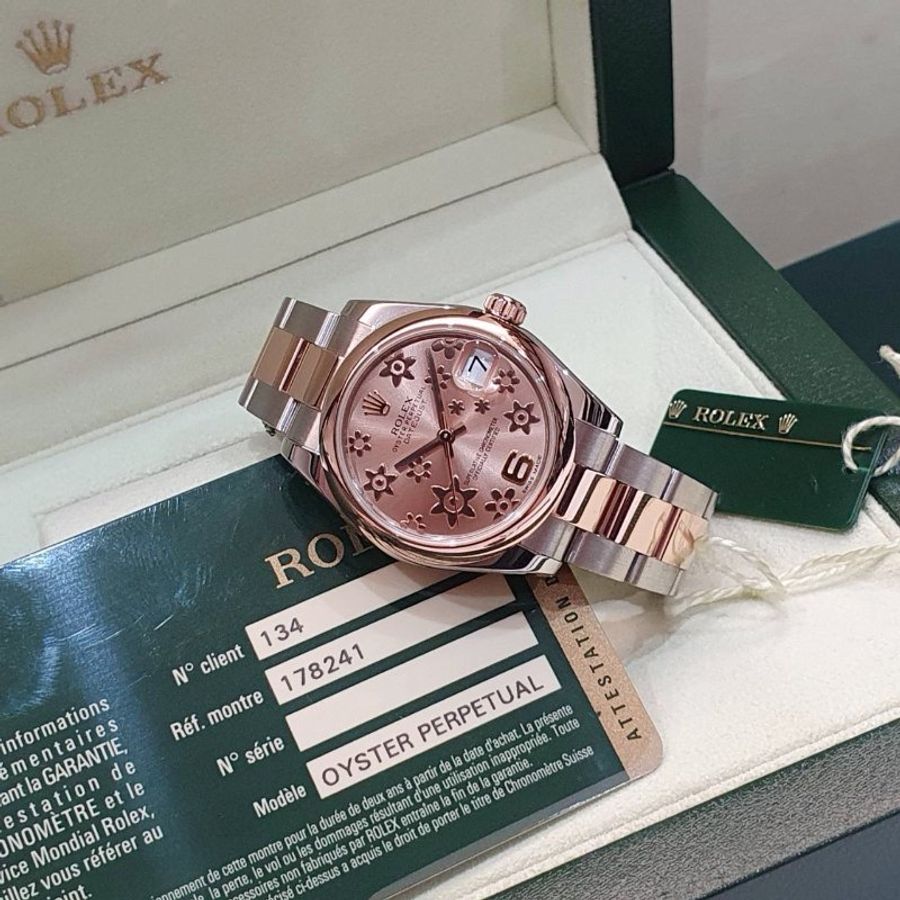 【大眾名錶】ROLEX 勞力士 178241 Datejust 2013/08卡 18K玫瑰半金 大眾名錶B1364-1