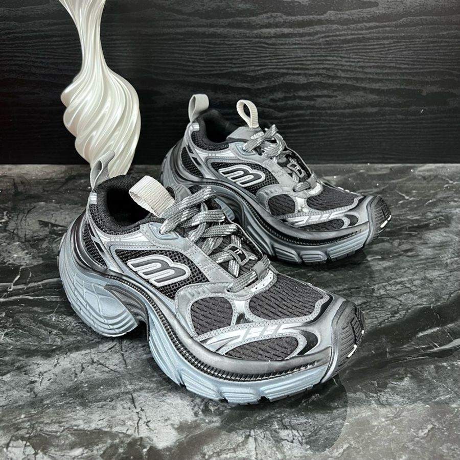 Balenciaga巴黎世家6xl黑銀老爹鞋休閒鞋 36碼-2
