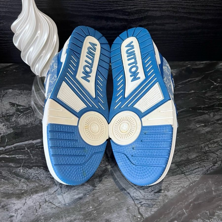 Louis Vuitton路易威登白藍牛仔Trainer板鞋 41碼-4