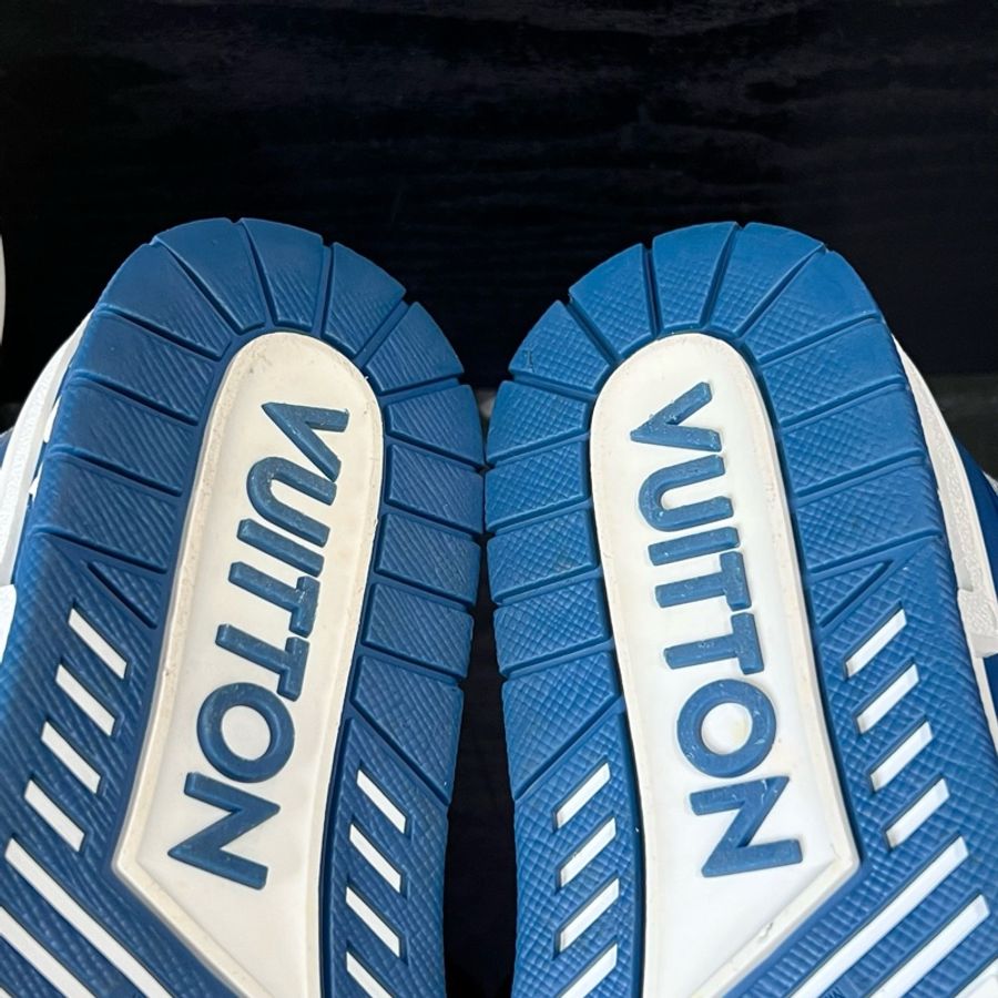 Louis Vuitton路易威登白藍牛仔Trainer板鞋 41碼-5