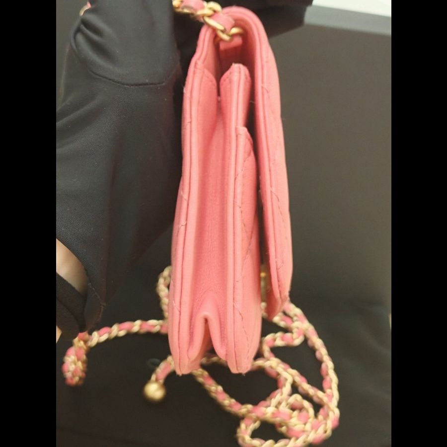 Chanel pink 金球woc-3