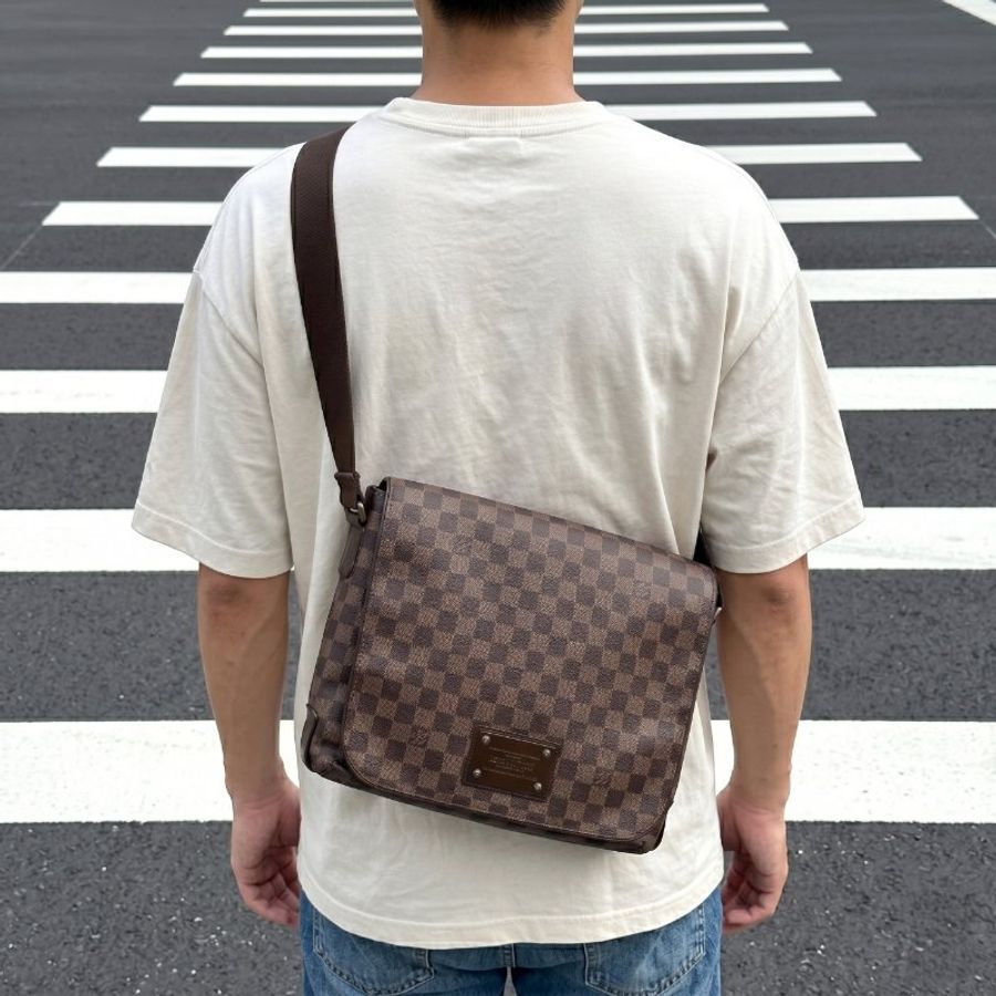 Louis Vuitton 經典棋盤格翻蓋郵差包，DISTRICT，路易威登，LV，斜背包，真品，正品，現貨，免運-0