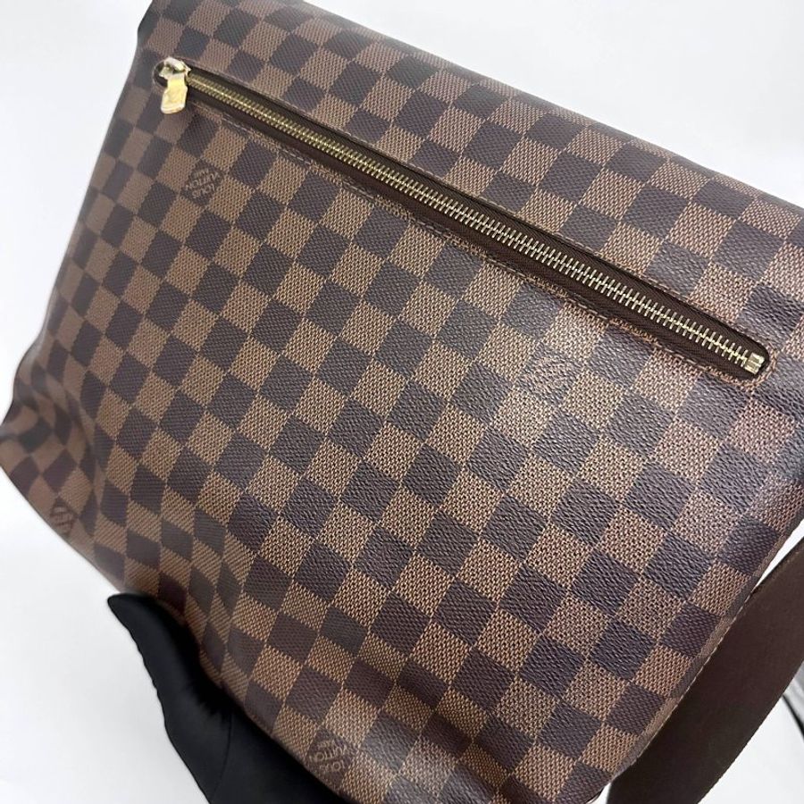 Louis Vuitton 經典棋盤格翻蓋郵差包，DISTRICT，路易威登，LV，斜背包，真品，正品，現貨，免運-10