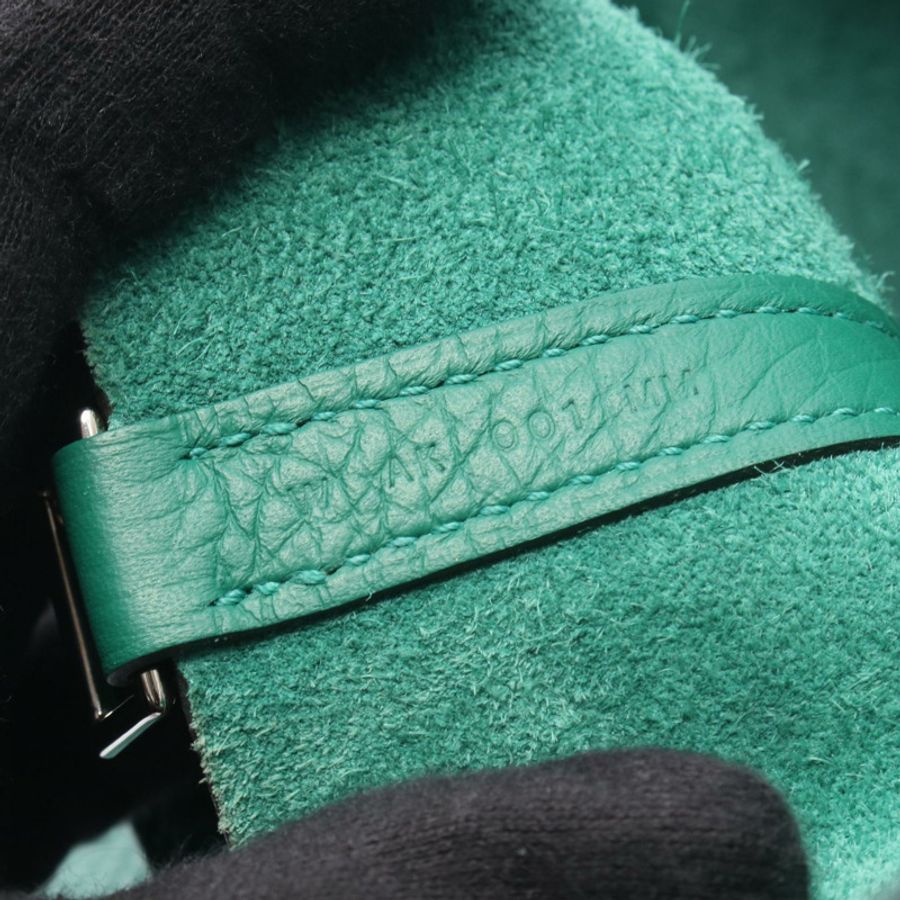 HERMES Picotin Lock 小號托特包 手提包 W Taurillon Clemence Vert vertigo 二手 SHW-4