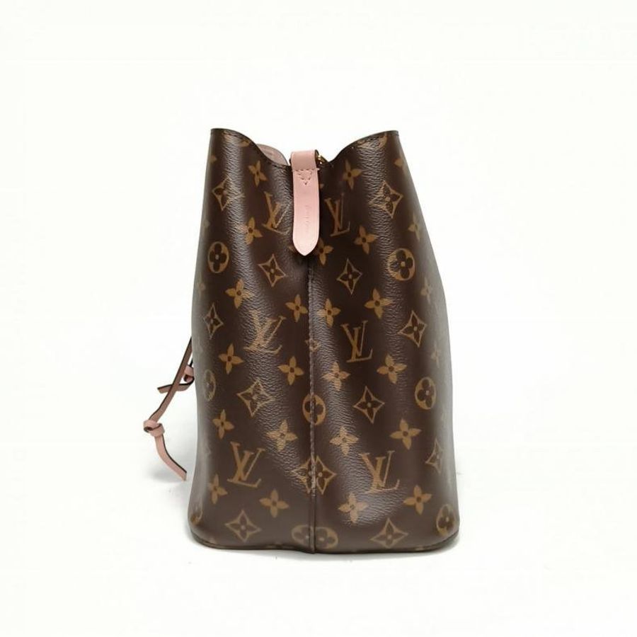 LOUIS VUITTON NÉONOÉ水桶包中號粉色內裏老花PVC金扣肩背包-1