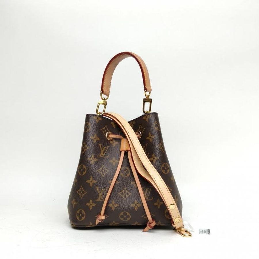 LOUIS VUITTON NÉONOÉ水桶包BB老花PVC金扣晶片肩背包-0
