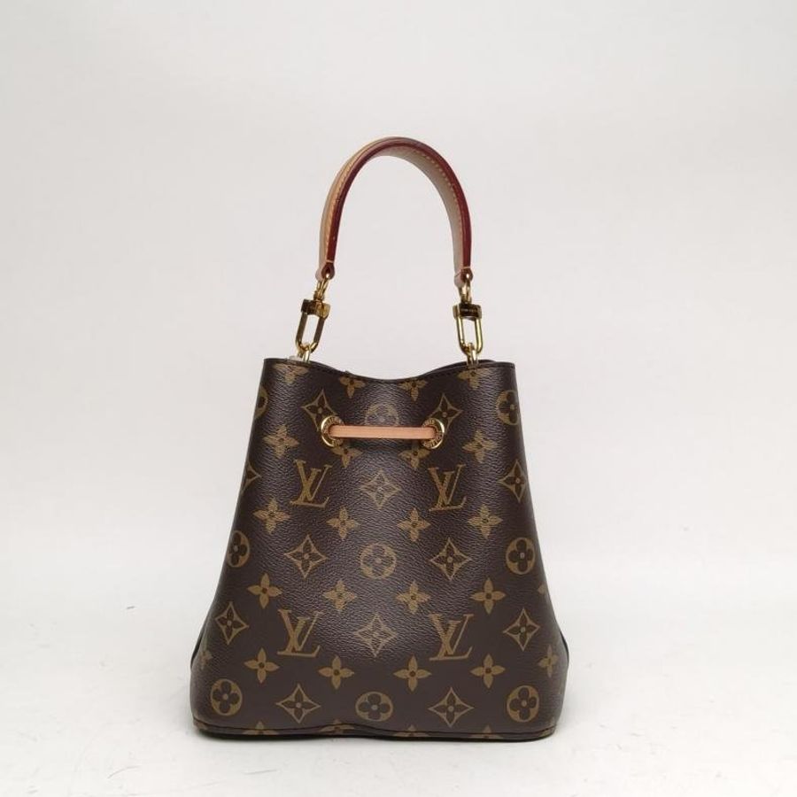 LOUIS VUITTON NÉONOÉ水桶包BB老花PVC金扣晶片肩背包-2