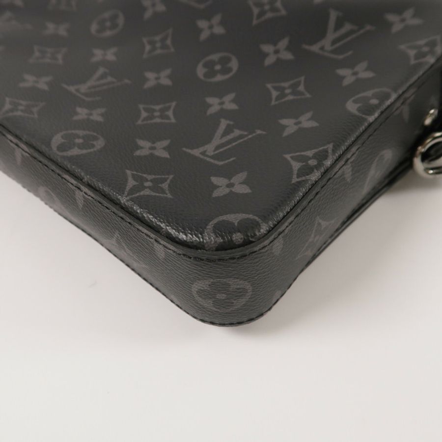 LOUIS VUITTON Monogram Eclipse Reverse Trio Messenger肩背袋-14