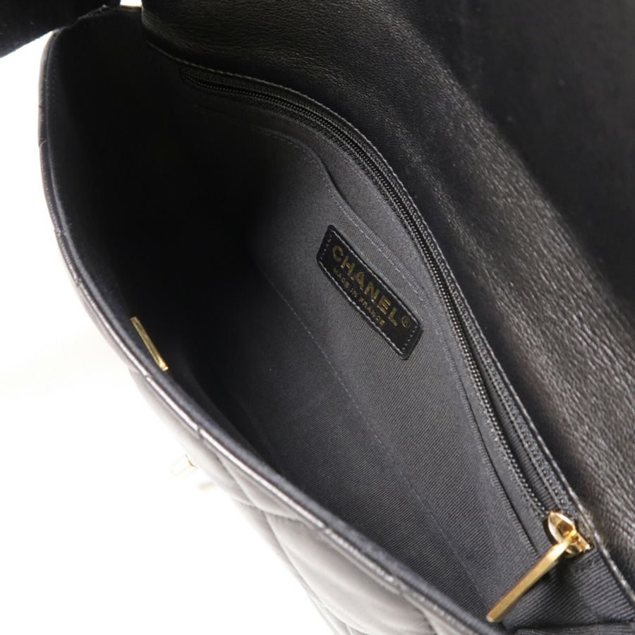 CHANEL 羊皮皮革Flap Bag鏈帶肩背袋-4
