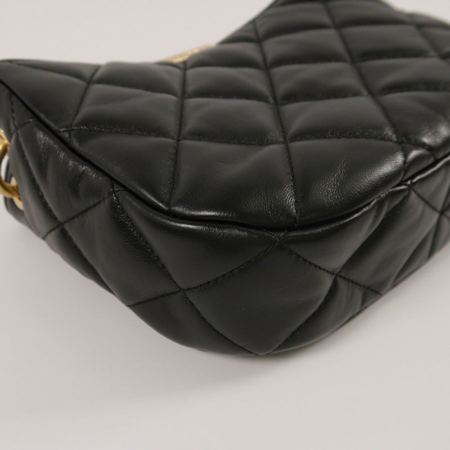 CHANEL 羊皮皮革Chain Shoulder手挽肩背兩用袋-14