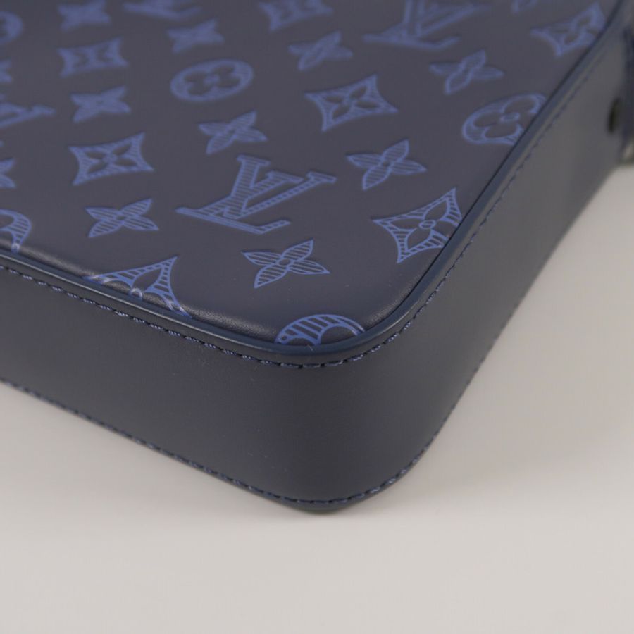 LOUIS VUITTON Monogram Shadow Duo Messenger肩背袋-13